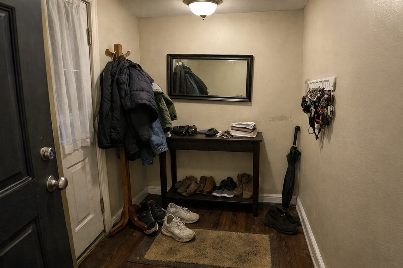 Entryway before AI renovation