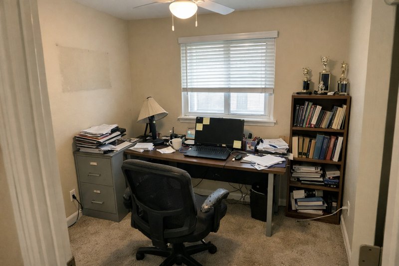 Home office before AI renovation