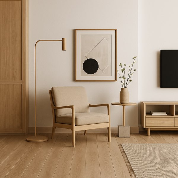 Living room after AI renovation