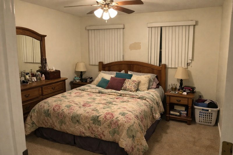 Master bedroom before AI renovation