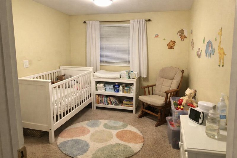 Nursery before AI renovation